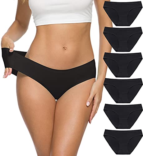 ALTHEANRAY Unterhosen Damen Seamless Slips unterwäsche Frauen Nahtlose Damen-Unterhosen Panties Hipsters für Damen 6er Pack(EU3081L-color11) von ALTHEANRAY