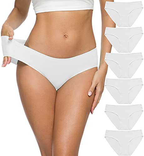 ALTHEANRAY Unterhosen Damen Seamless Slips unterwäsche Frauen Nahtlose Damen-Unterhosen Panties Hipsters für Damen 6er Pack(EU3081L-color15) von ALTHEANRAY