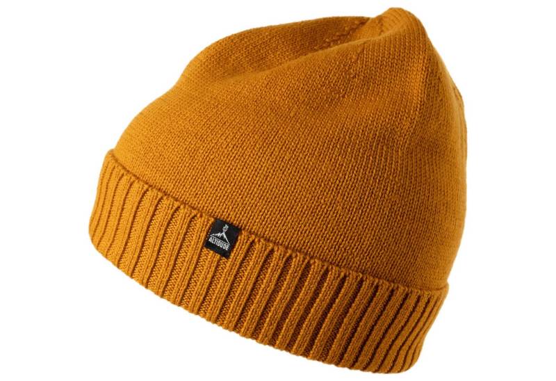 ALTIDUDE Beanie Winter Mütze Plain Fein Strickmütze Unisex Beanie 100% Merino Wolle von ALTIDUDE