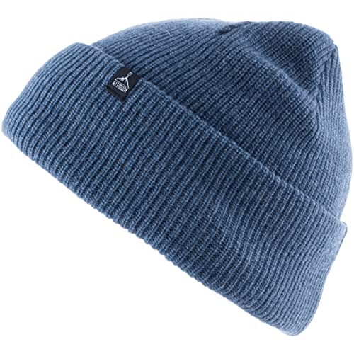 ALTIDUDE Merino Mütze - Hermit - Funktions Beanie Unisex - Strickmütze 100% Merino Liner Farbe Mid Blue von ALTIDUDE