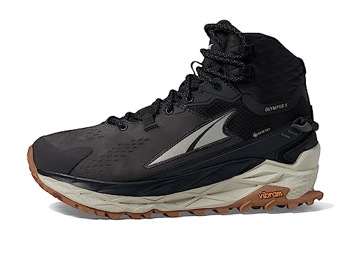 ALTRA Damen AL0A7R75 Olympus 5 Hike Mid GTX Traillaufschuh, Schwarz/Grau, 7.5 von ALTRA