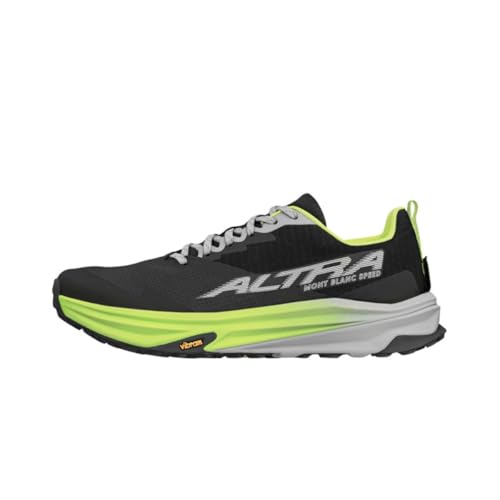 ALTRA Damen Mont Blanc Speed Trail Running Shoe, Schwarz/Limettengrün, 41 EU von ALTRA