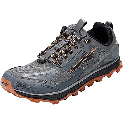 ALTRA Herren AL0A4PE5 Lone Peak 4.5 Traillaufschuhe, Grau (Grau/Orange), 45.5 EU von ALTRA