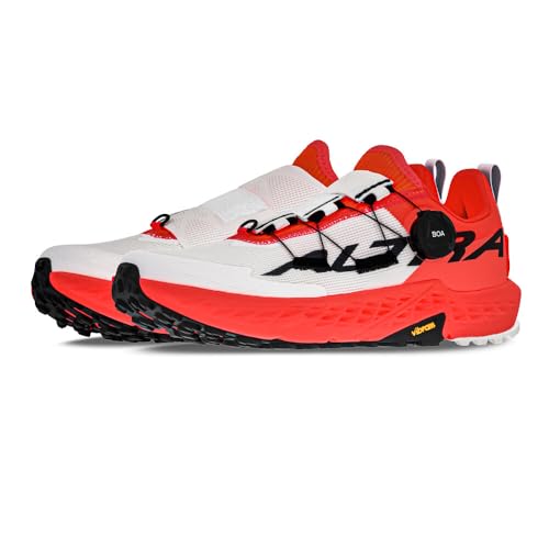 ALTRA Herren TIMP 5 BOA Trail Running Shoe, weiß/korallenrot, 43 EU von ALTRA