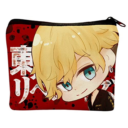 ALTcompluser Anime Tokyo Toman Münzbörse Segeltuch Kawaii Kleingeldbörse Schlüsseltasche Münzbeutel Klein Coin Purse(Chifuyu Matsuno) von ALTcompluser