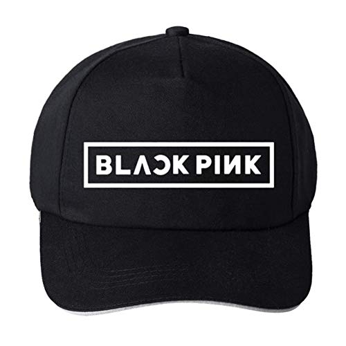 ALTcompluser Damen/Herren Baseball Cap, Kpop Blackpink EXO Seventeen WANNE ONE Unisex Baseball Cap Hip Hop Casual Einstellbare Trucker Hat(Blackpink Schwarz) von ALTcompluser