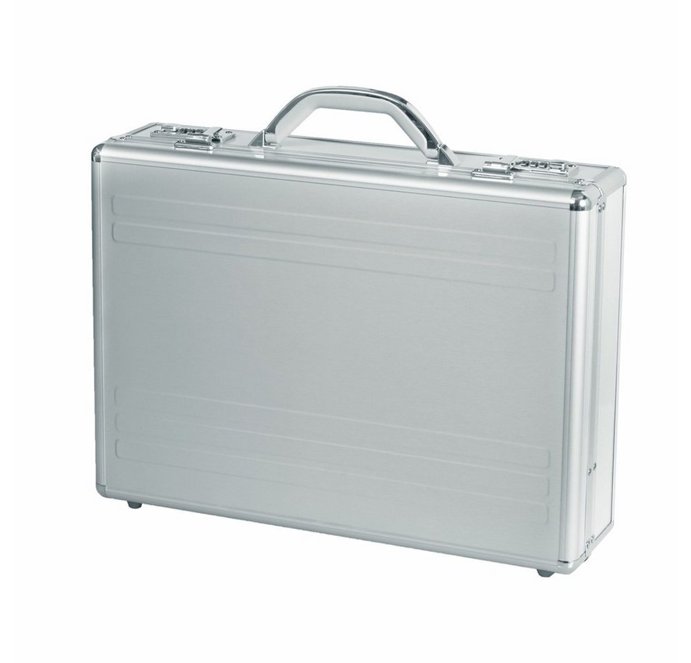 ALUMAXX Aktenkoffer 1 Laptop-Attachékoffer KRONOS - silber, Herausnehmbare Laptop-Polsterung, Abnehmbare Tasche von ALUMAXX