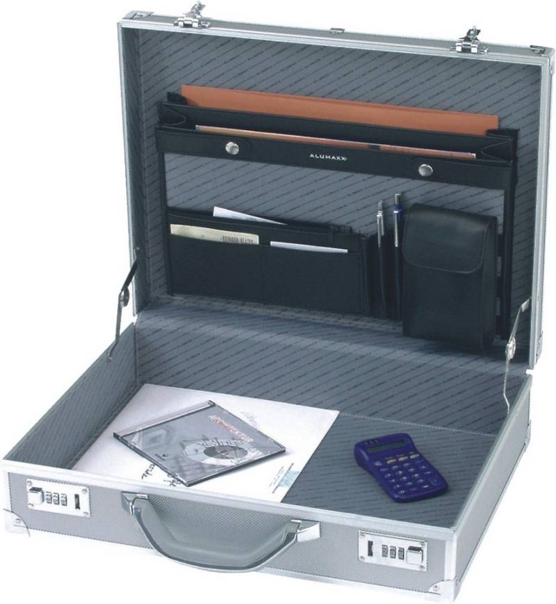 ALUMAXX Aktentasche Aktenkoffer Octan silbergrau von ALUMAXX