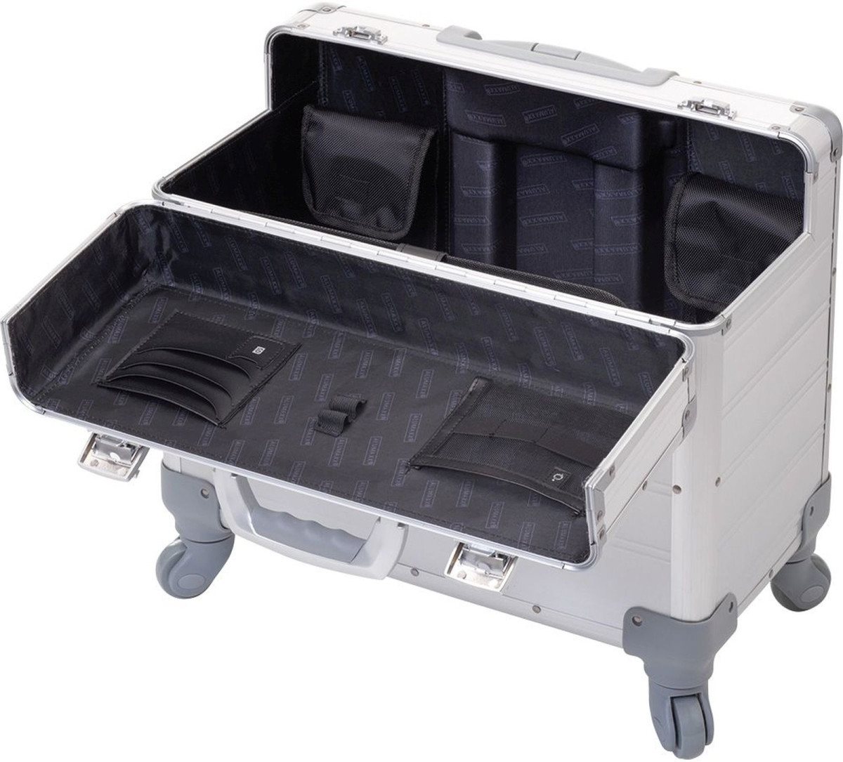 ALUMAXX Aktentasche Pilotenkoffer Pandora 470x360x250mm Aluminium silber von ALUMAXX