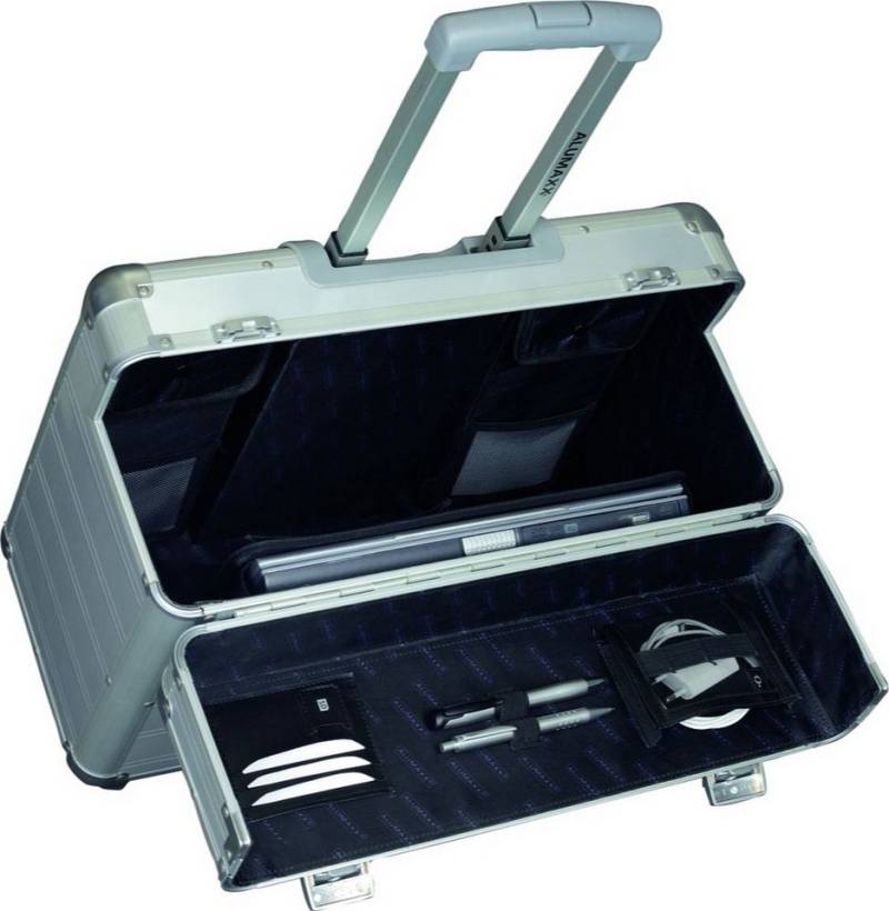 ALUMAXX Aktentasche Pilotenkoffer Discovery silber matt von ALUMAXX