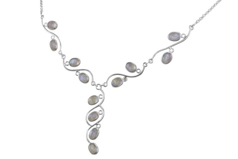 ALUNA Y-Kette Collier mit Regenbogen-Mondstein Silber 925, bläulich schillernd - Hochzeit Feiertage - cl0126x3 ALUNA Y-Kette Collier mit Regenbogen-Mondstein Silber 925, bläulich schillernd - Hochzeit Feiertage - cl0126x3 von ALUNA