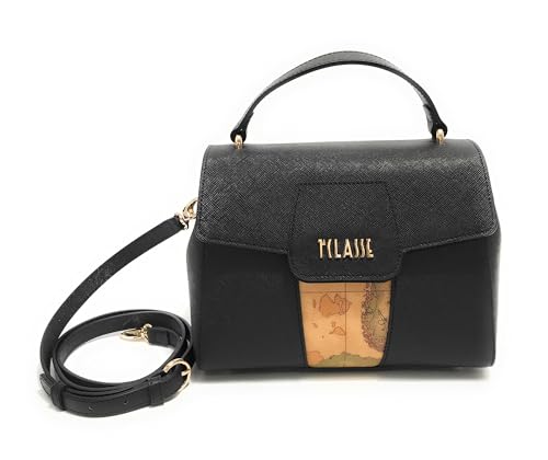 ALVIERO MARTINI 1A CLASSE Umhängetasche mit Klappe schwarz B26PC07 LD29 9407, Schwarz , Small von ALVIERO MARTINI 1A CLASSE