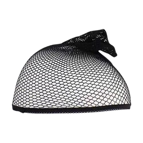 Haarnetz mit geschlossenem Ende, schwarze Netz-Perückenkappe, Netz-Perückenkappen, Strumpf-Perückenkappen, Haar-Perückenkappen, Liner-Webkappen für Damen, Herren und langes Haar von Alwida