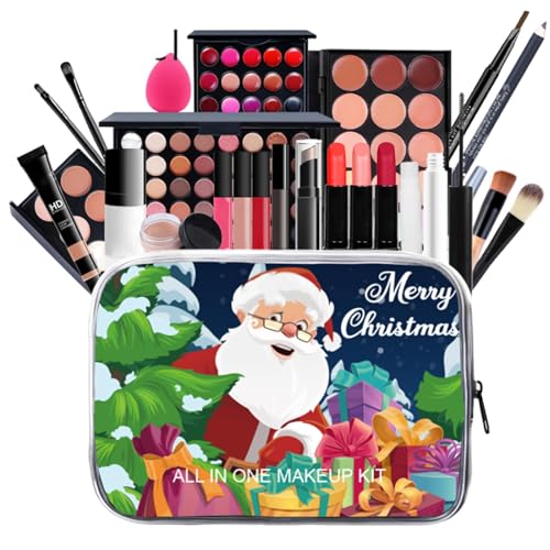 Make-up-Set – Make-up-Set für Frauen | wasserdichte Weihnachts-Make-up-Sets | All-in-1 tragbares Kosmetikset mit Aufbewahrungsbox | langlebiges Make-up-Pinsel-Set | multifunktionales Make-up-Set für von ALWIDA