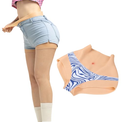 ALZRGORA Männer Silikon Panty Butt Lifter Panty Hip Enhancer Crossdressing Unterwäsche für Transgender Dragqueen Cosplay von ALZRGORA