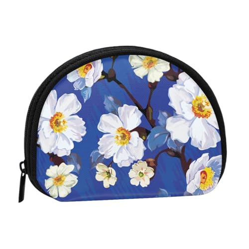 Aquarellblume, Brieftasche Shell Make-up Tasche Frauen Aufbewahrungstasche Kleine Geldbörse Shell Wechseltasche von ALZVULG