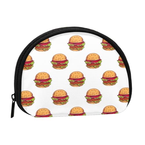 Burger, Brieftasche Shell Make-up Tasche Frauen Aufbewahrungstasche Kleine Geldbörse Shell Wechseltasche von ALZVULG