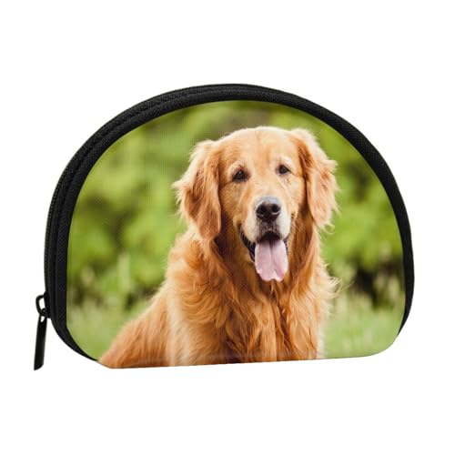 Golden Retriever-Hund, Brieftasche Shell Make-up Tasche Frauen Aufbewahrungstasche Kleine Geldbörse Shell Wechseltasche von ALZVULG