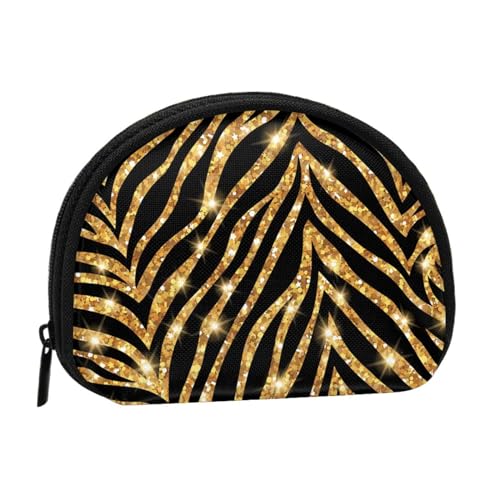 Goldzebra-Tierdruck, Brieftasche Shell Make-up Tasche Frauen Aufbewahrungstasche Kleine Geldbörse Shell Wechseltasche von ALZVULG