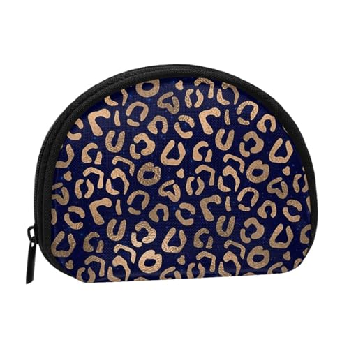 Kupfer und Leopard, Brieftasche Shell Make-up Tasche Frauen Aufbewahrungstasche Kleine Geldbörse Shell Wechseltasche von ALZVULG