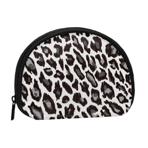 Leoparden-Tierdruck, Brieftasche Shell Make-up Tasche Frauen Aufbewahrungstasche Kleine Geldbörse Shell Wechseltasche von ALZVULG