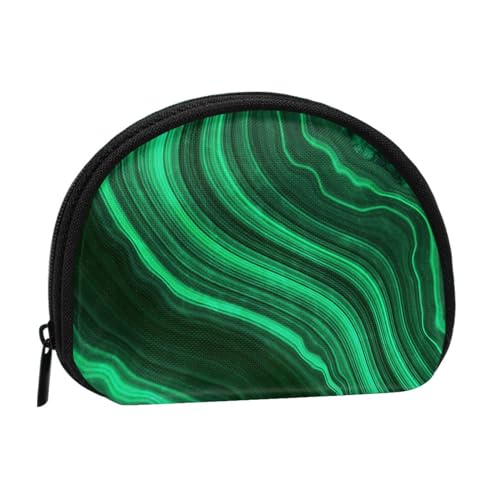 Malachit-Textur, Brieftasche Shell Make-up Tasche Frauen Aufbewahrungstasche Kleine Geldbörse Shell Wechseltasche von ALZVULG