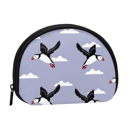 Papageientaucher, Brieftasche Shell Make-up Tasche Frauen Aufbewahrungstasche Kleine Geldbörse Shell Wechseltasche Papageientaucher, Brieftasche Shell Make-up Tasche Frauen Aufbewahrungstasche Kleine Geldbörse Shell Wechseltasche von ALZVULG