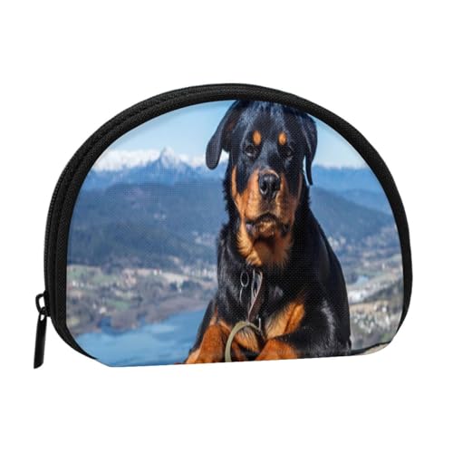 Rottweiler Clloch, Brieftasche Shell Make-up Tasche Frauen Aufbewahrungstasche Kleine Geldbörse Shell Wechseltasche von ALZVULG