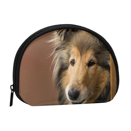 Rough Collie Lassie Hunde Große Flauschige Hunde Haustiere, Brieftasche Shell Make-up Tasche Frauen Aufbewahrungstasche Kleine Geldbörse Shell Wechseltasche von ALZVULG