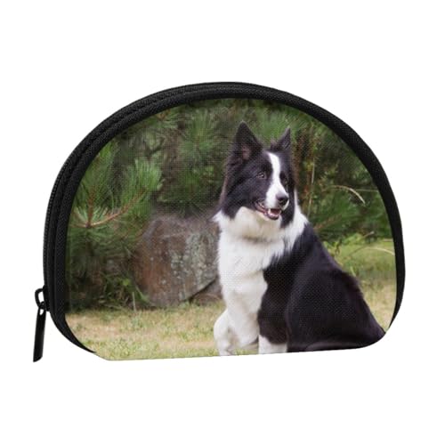 Schlechter Hund Border Collie, Brieftasche Shell Make-up Tasche Frauen Aufbewahrungstasche Kleine Geldbörse Shell Wechseltasche von ALZVULG