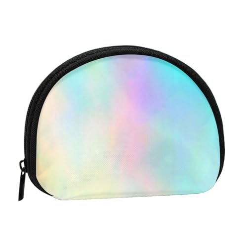 Sehr schöne Hologrammfolie mit Regenbogenstruktur, Brieftasche Shell Make-up Tasche Frauen Aufbewahrungstasche Kleine Geldbörse Shell Wechseltasche von ALZVULG