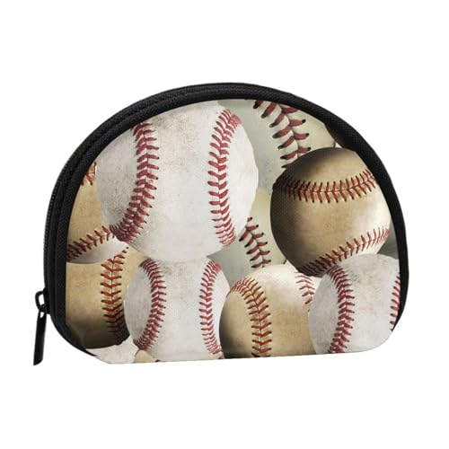 Sport-Baseball, Brieftasche Shell Make-up Tasche Frauen Aufbewahrungstasche Kleine Geldbörse Shell Wechseltasche von ALZVULG