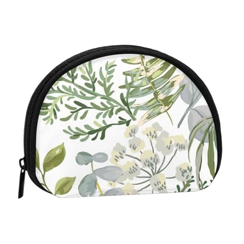 Waldgrün, Pflanzengrün, Brieftasche Shell Make-up Tasche Frauen Aufbewahrungstasche Kleine Geldbörse Shell Wechseltasche von ALZVULG