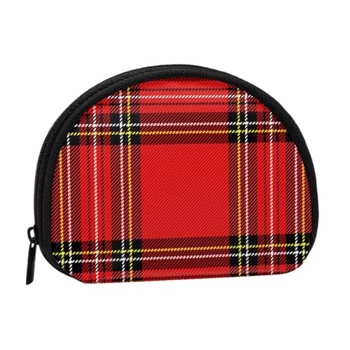 Weihnachten Neujahr Tartan Plaid Scottish, Brieftasche Shell Make-up Tasche Frauen Aufbewahrungstasche Kleine Geldbörse Shell Wechseltasche von ALZVULG