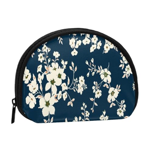 Weißes Blumenmuster, Brieftasche Shell Make-up Tasche Frauen Aufbewahrungstasche Kleine Geldbörse Shell Wechseltasche von ALZVULG