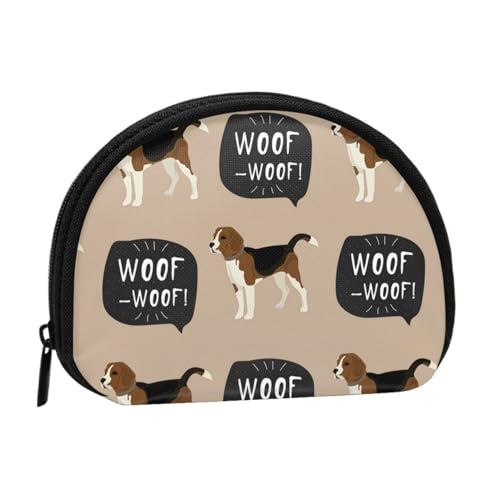 Wuff Beagle, Brieftasche Shell Make-up Tasche Frauen Aufbewahrungstasche Kleine Geldbörse Shell Wechseltasche von ALZVULG