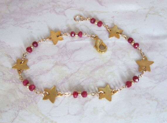 Rubin Stern Armband - Gold Fill Rubin Stern Armband - Gold Fill von AListDesigns