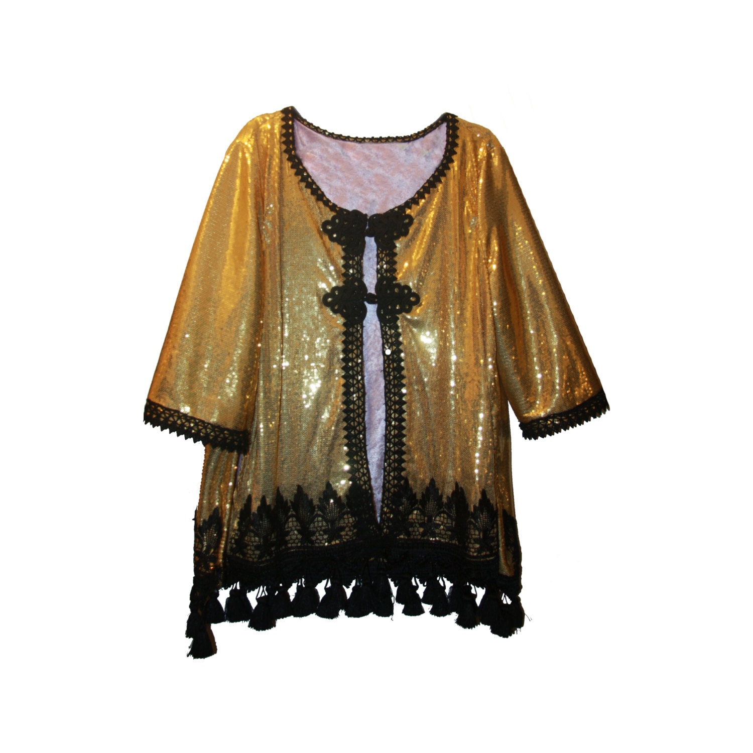 Pailletten-Fringe-Jacke Pailletten-Fringe-Jacke von ALongTimeEvolving