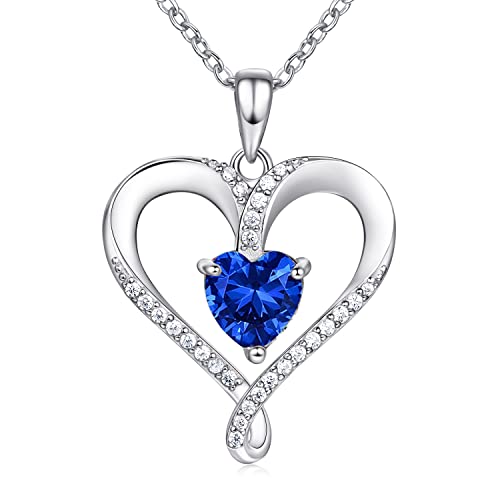 AM ANNIS MUNN Birthstone Halskette für Frauen, 18K Weißgold Herz Halskette gefüllt 925 Sterling Silber, Diamant Frauen Schmuck Weihnachtsgeschenke für Frauen Frau AM ANNIS MUNN Birthstone Halskette für Frauen, 18K Weißgold Herz Halskette gefüllt 925 Sterling Silber, Diamant Frauen Schmuck Weihnachtsgeschenke für Frauen Frau von AM ANNIS MUNN