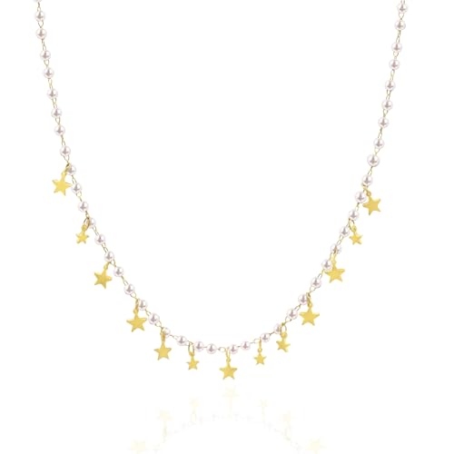 AM RINO MILANO Perlenkette mit Herzanhänger, verstellbare Kette 40 + 5 cm, Edelstahl 316, erhältlich in Gold, Silber und Roségold, Regolabile, Zirkonia, Perle AM RINO MILANO Perlenkette mit Herzanhänger, verstellbare Kette 40 + 5 cm, Edelstahl 316, erhältlich in Gold, Silber und Roségold, Regolabile, Zirkonia, Perle von AM RINO MILANO