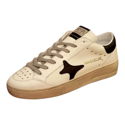 AMA BRAND Deluxe, Slam, Luxury Sneaker, modische Schuhe, Weiß Schwarz, 43 EU AMA BRAND Deluxe, Slam, Luxury Sneaker, modische Schuhe, Weiß Schwarz, 43 EU von AMA BRAND