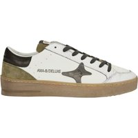 AMA-BRAND Leder-Sneaker in Used-Optik mit Logo-Applikationen AMA-BRAND Leder-Sneaker in Used-Optik mit Logo-Applikationen von AMA-BRAND