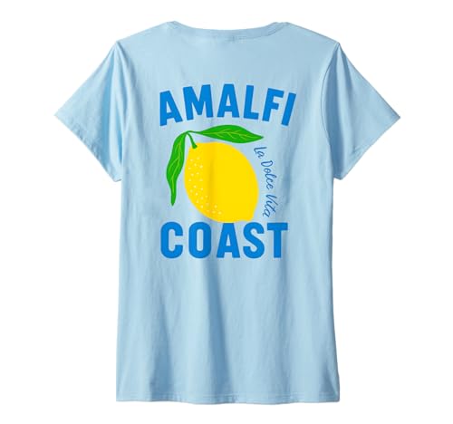 Damen AMALFI COAST - LA DOLCE VITA X Limone Limoncello Spritz BACK T-Shirt mit V-Ausschnitt Damen AMALFI COAST - LA DOLCE VITA X Limone Limoncello Spritz BACK T-Shirt mit V-Ausschnitt von AMALFI COAST - LA DOLCE VITA X Limoncello Spritz