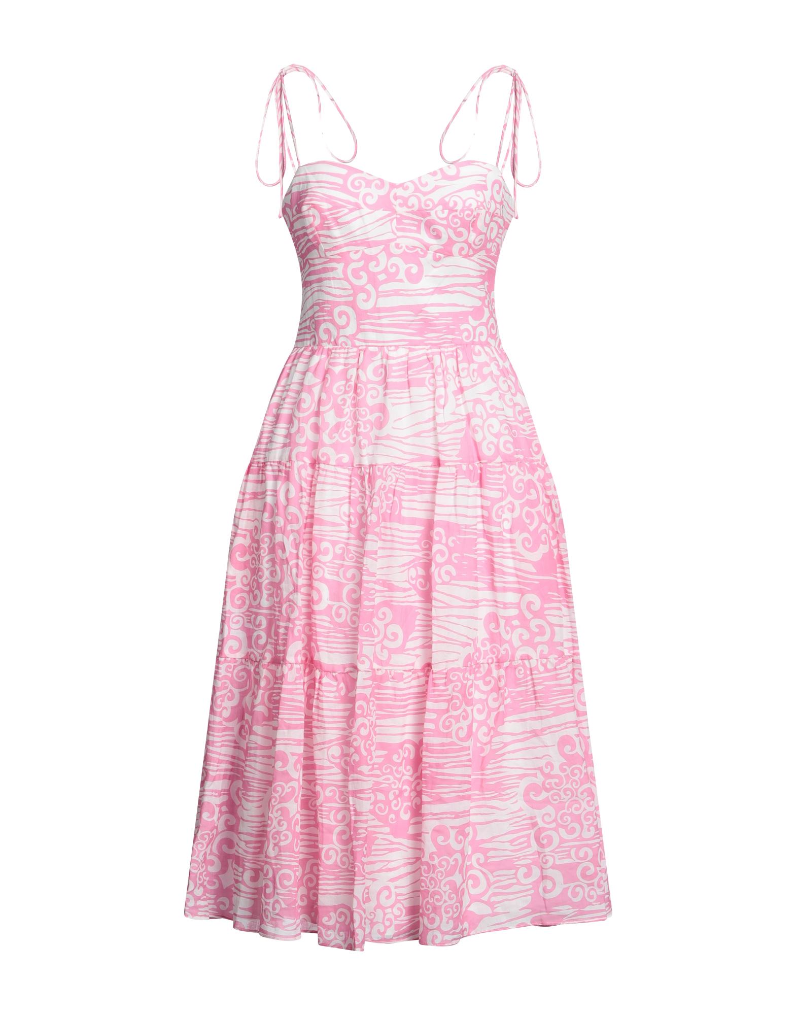 AMANDA UPRICHARD Midi-kleid Damen Rosa von AMANDA UPRICHARD