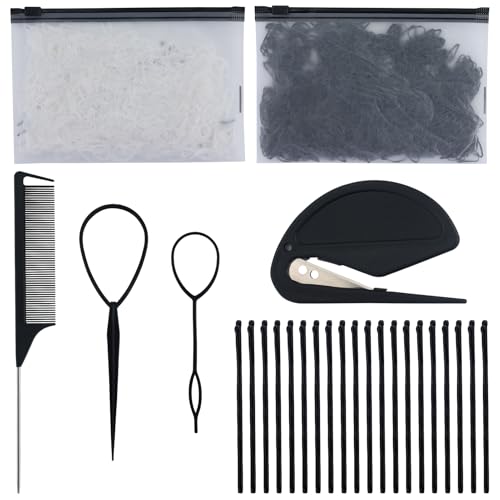 5 StüCk Kleine HaarbäNder, Mini-HaarbäNder, Kleine GummibäNder, MäDchen-Gummi-HaarbäNder, DüNne ZöPfe, Kleine ZöPfe, PferdeschwäNze von AMANDELIZABE