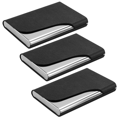 22 Schlanke Visitenkartenetuis FüR MäNner Und Frauen, Taschenkartenhalter Aus Metall, Professioneller Visitenkartenhalter Aus Edelstahl, Schnallenverschluss von AMANDELIZABE
