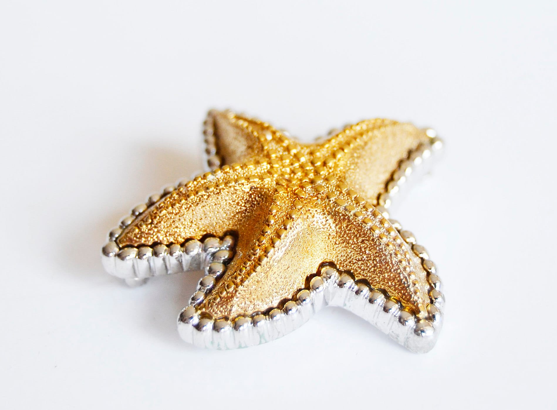 Nina Richi Vintage Gold Seestern Brosche von AMAPOLAvintageFinds