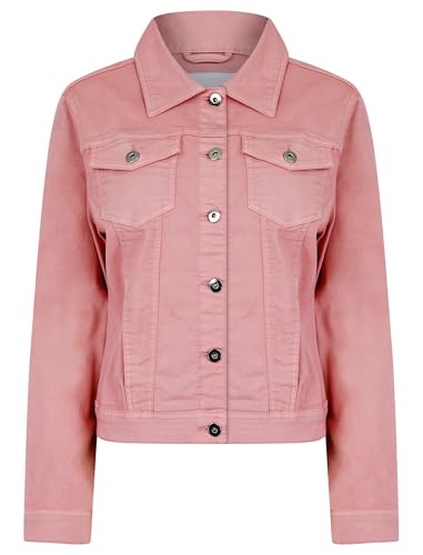 Feather Women's Stretch Cotton Denim Jacket in Zephyr Pink - Amara Reya - 14 Feather Women's Stretch Cotton Denim Jacket in Zephyr Pink - Amara Reya - 14 von AMARA REYA