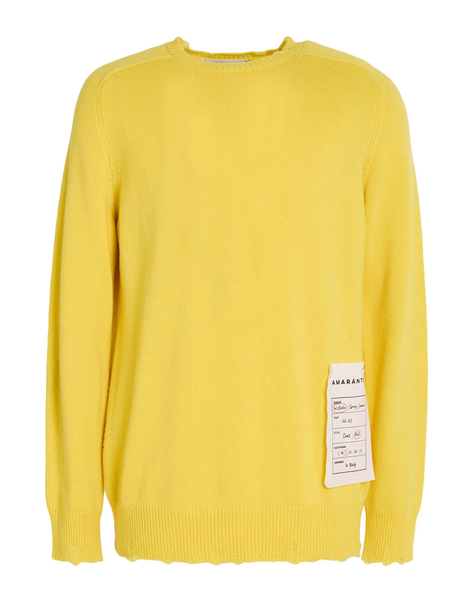 AMARANTO Pullover Herren Gelb von AMARANTO