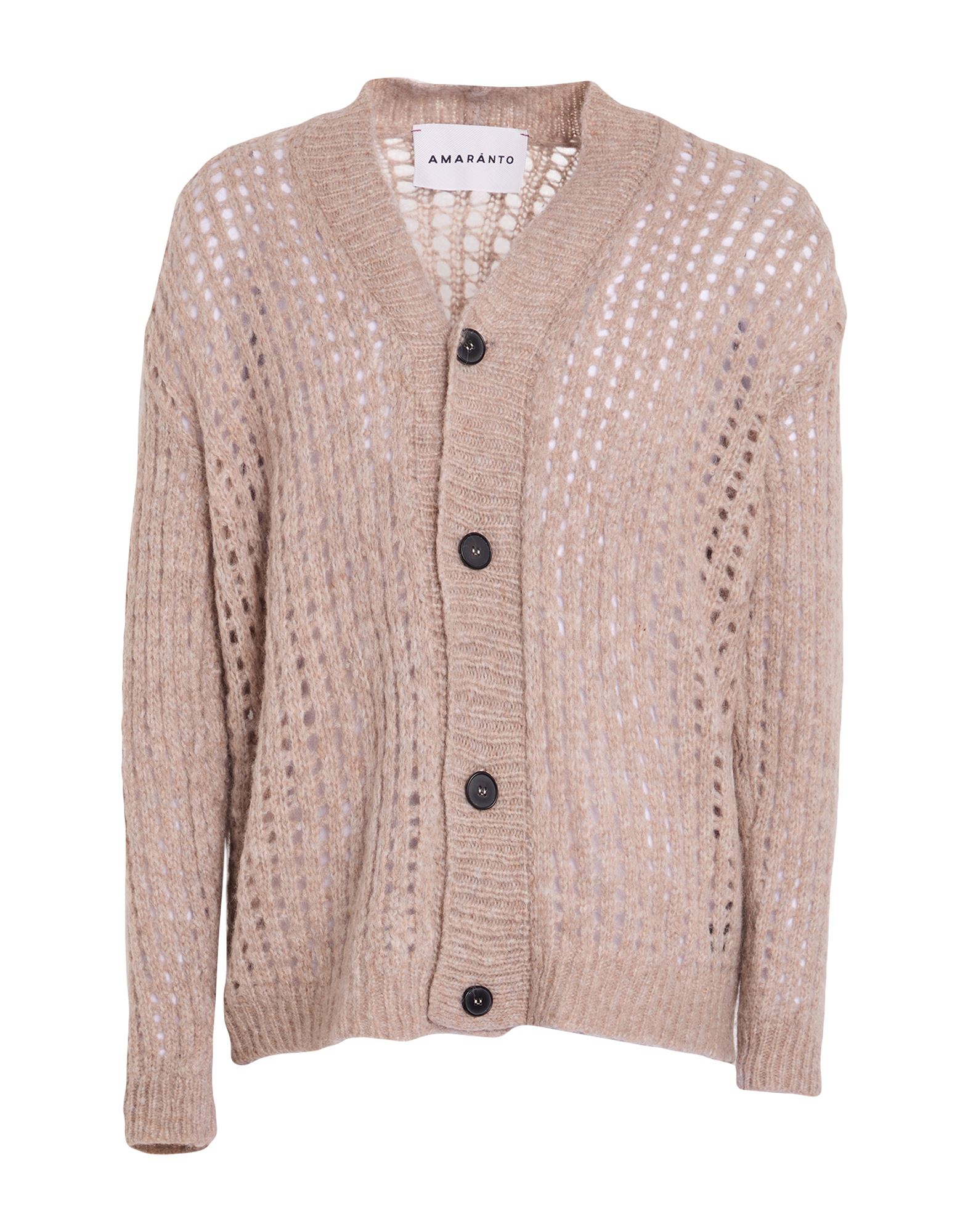 AMARANTO Strickjacke Herren Maulwurfsgrau von AMARANTO